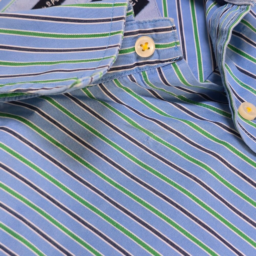 Tommy Hilfiger Men's Striped‎ Long-sleeved Shirt In A Preppy Casual Style Size M - Picture 4 of 9